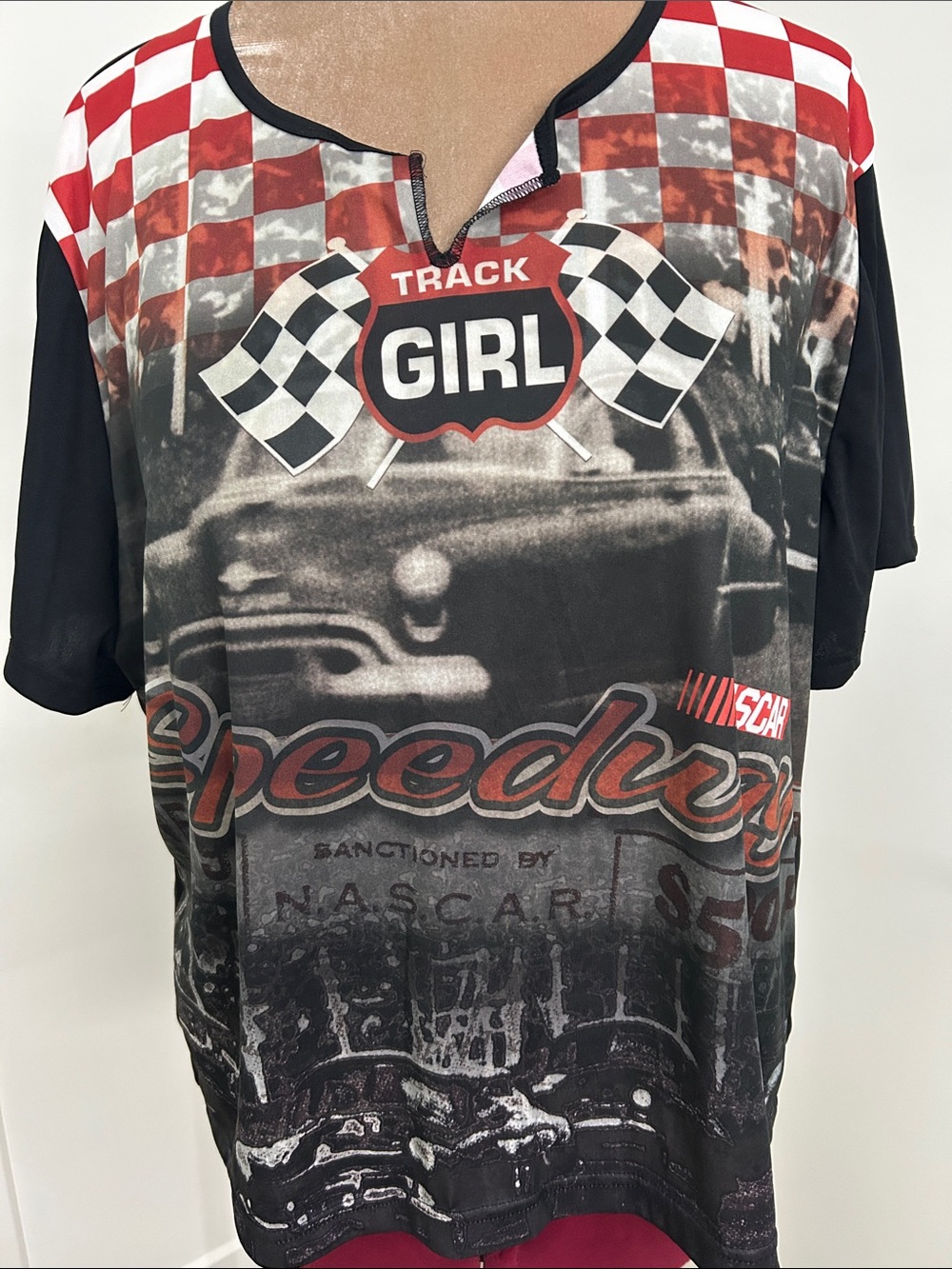 Nascar Woman’ Track Girl Short Sleeve Top |Size 26/28